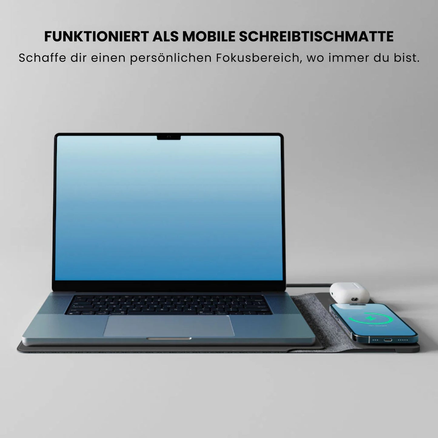 SENN 4-in-1 Drahtlos aufladbare Laptop Hülle